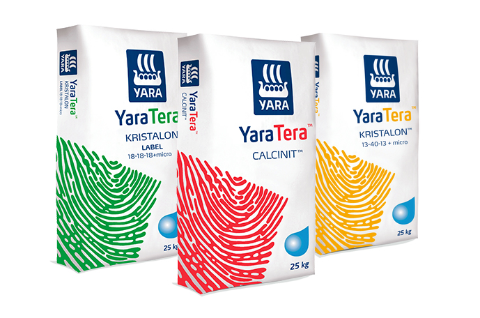 YaraTera - водорастворимые удобрения для фертигации